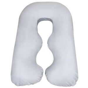 NEW Leachco Back 'N Belly Supreme Pillow Cover in Soft Gray 100% cotton